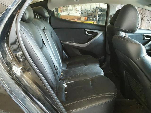 5NPDH4AE4BH051762 - 2011 HYUNDAI ELANTRA GL BLACK photo 6