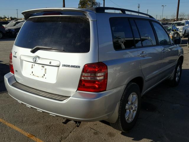 JTEGF21A530075129 - 2003 TOYOTA HIGHLANDER SILVER photo 4