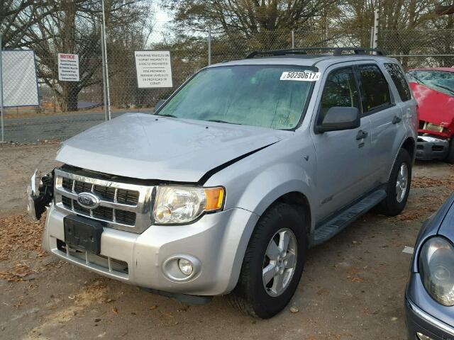 1FMCU93138KD92235 - 2008 FORD ESCAPE XLT SILVER photo 2