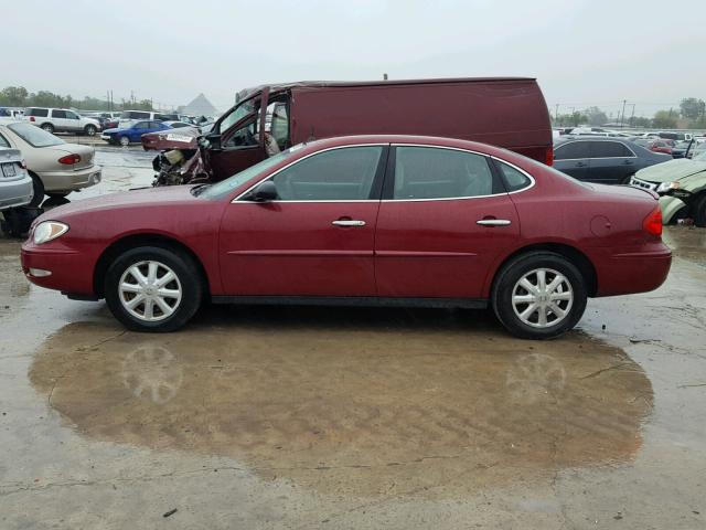 2G4WC532451234581 - 2005 BUICK LACROSSE C MAROON photo 9