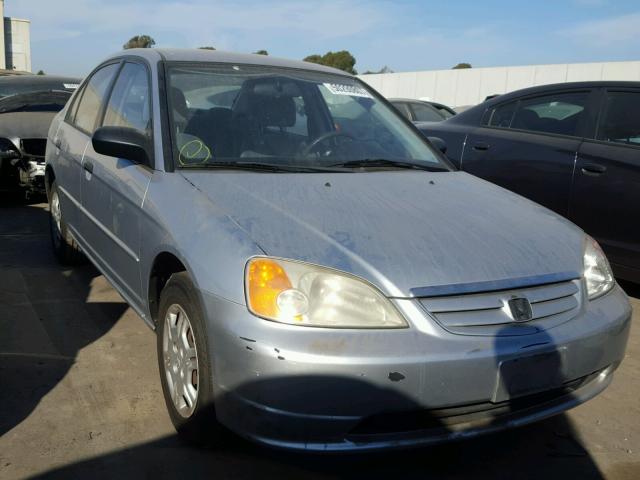 2HGES16581H603401 - 2001 HONDA CIVIC LX SILVER photo 1