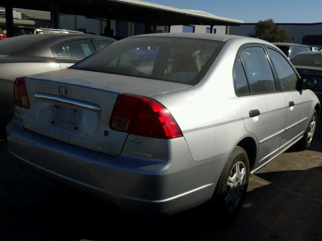 2HGES16581H603401 - 2001 HONDA CIVIC LX SILVER photo 4