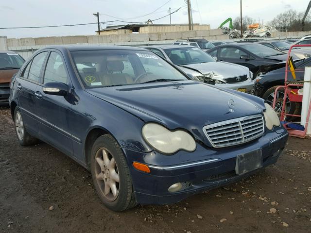 WDBRF81J33F369267 - 2003 MERCEDES-BENZ C 240 4MAT BLUE photo 1