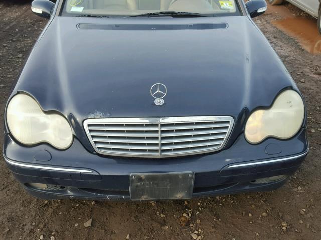 WDBRF81J33F369267 - 2003 MERCEDES-BENZ C 240 4MAT BLUE photo 7