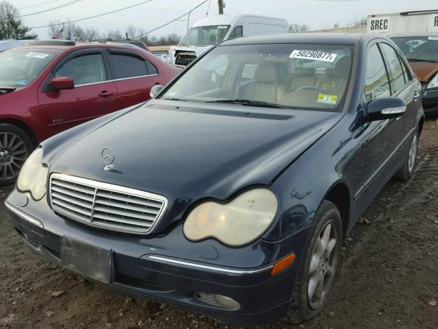 WDBRF81J33F369267 - 2003 MERCEDES-BENZ C 240 4MAT BLUE photo 9