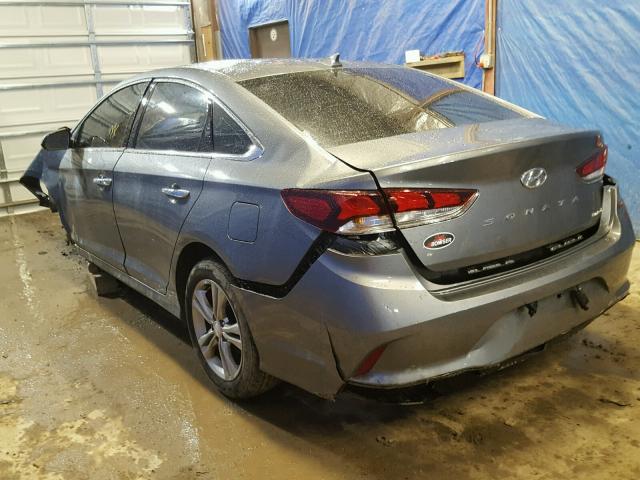 5NPE34AF7JH646972 - 2018 HYUNDAI SONATA SPO GRAY photo 3