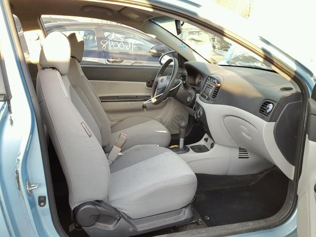 KMHCM36CX8U092870 - 2008 HYUNDAI ACCENT GS BLUE photo 5