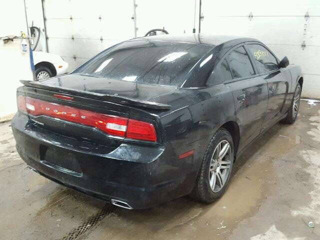 2C3CDXAG9CH225222 - 2012 DODGE CHARGER PO BLACK photo 4