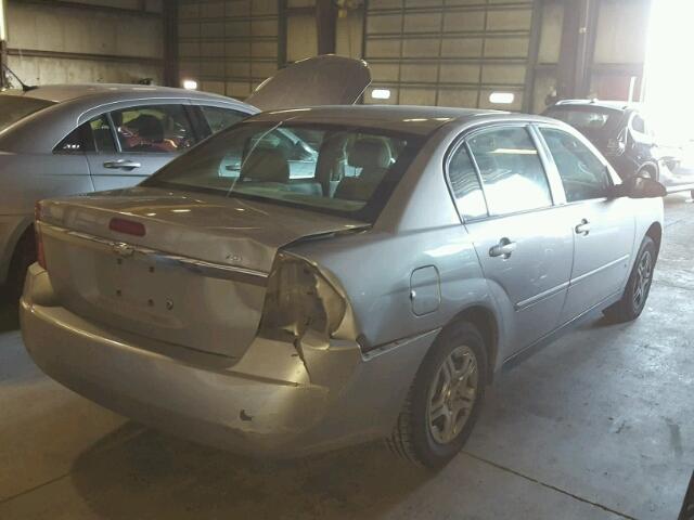 1G1ZS57F67F274179 - 2007 CHEVROLET MALIBU LS SILVER photo 4
