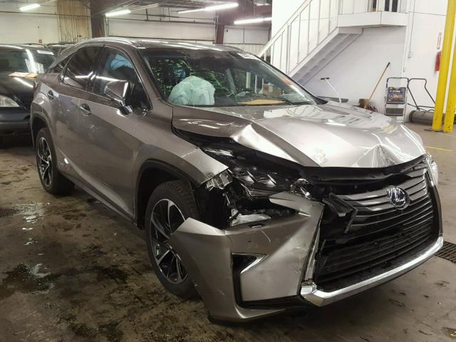 2T2BGMCA2HC013779 - 2017 LEXUS RX 450H GRAY photo 1