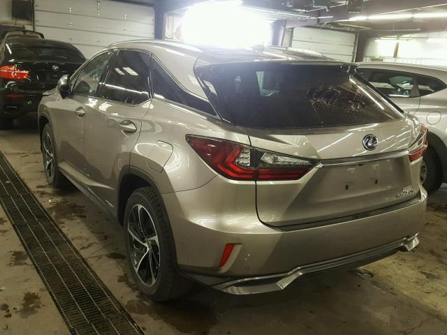 2T2BGMCA2HC013779 - 2017 LEXUS RX 450H GRAY photo 3