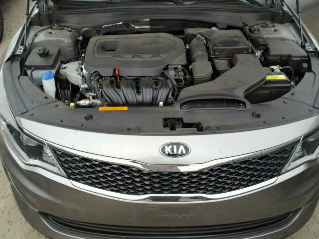 5XXGU4L36GG073737 - 2016 KIA OPTIMA EX SILVER photo 7