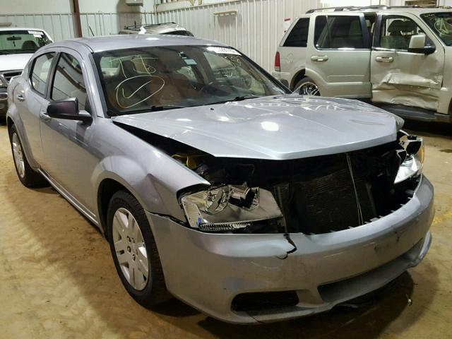 1C3CDZAB3DN756327 - 2013 DODGE AVENGER SE GRAY photo 1