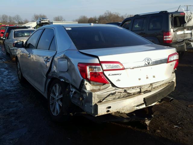 4T4BF1FK8CR269755 - 2012 TOYOTA CAMRY BASE SILVER photo 3