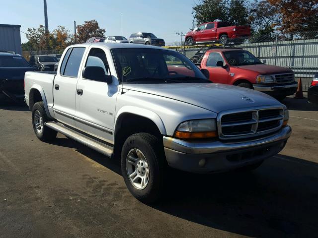 1B7HG48N72S579288 - 2002 DODGE DAKOTA QUA SILVER photo 1