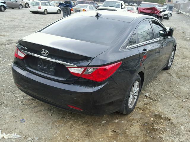 5NPEB4AC3DH667086 - 2013 HYUNDAI SONATA GLS BLACK photo 4