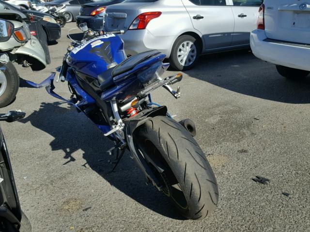 JYARJ12E47A015779 - 2007 YAMAHA YZFR6 L BLUE photo 3