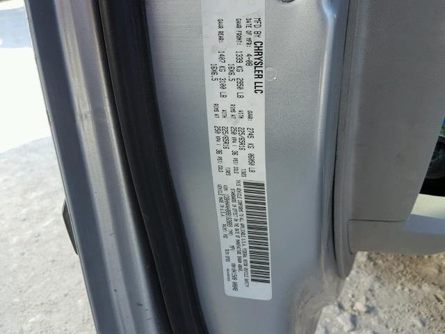 1D8HN44H88B162889 - 2008 DODGE GRAND CARA GRAY photo 10