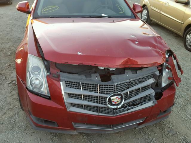 1G6DF577180196884 - 2008 CADILLAC CTS RED photo 9