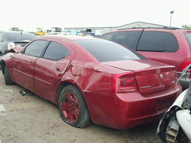 2B3KA43G36H424302 - 2006 DODGE CHARGER SE RED photo 3