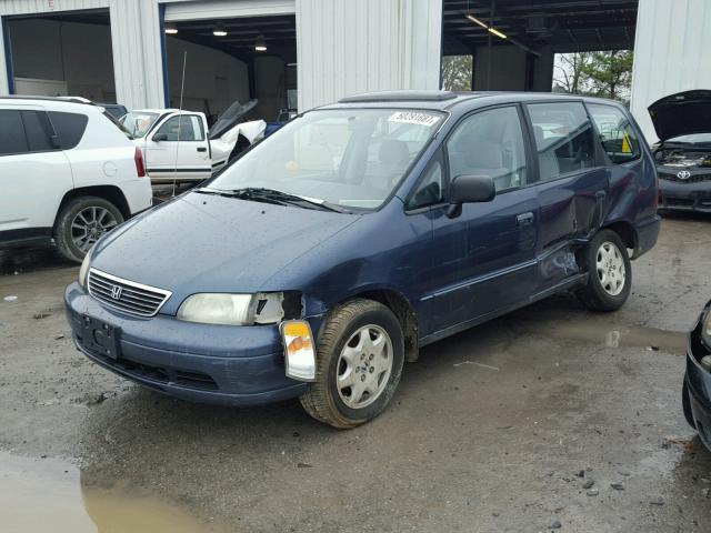 JHMRA1878SC028530 - 1995 HONDA ODYSSEY EX BLUE photo 2