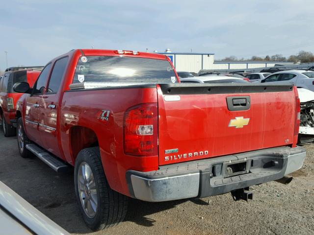 3GCPKSE22BG308512 - 2011 CHEVROLET SILVERADO RED photo 3