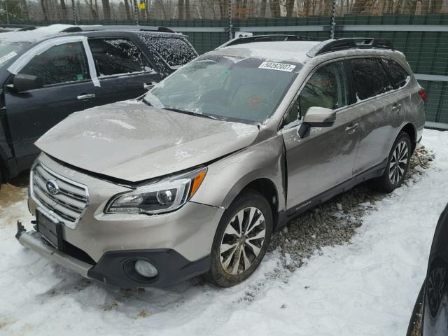 4S4BSALC9F3276548 - 2015 SUBARU OUTBACK 2. BEIGE photo 2