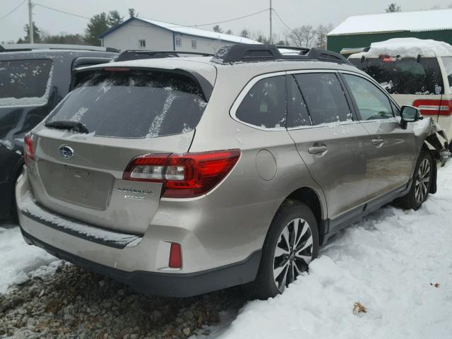 4S4BSALC9F3276548 - 2015 SUBARU OUTBACK 2. BEIGE photo 4