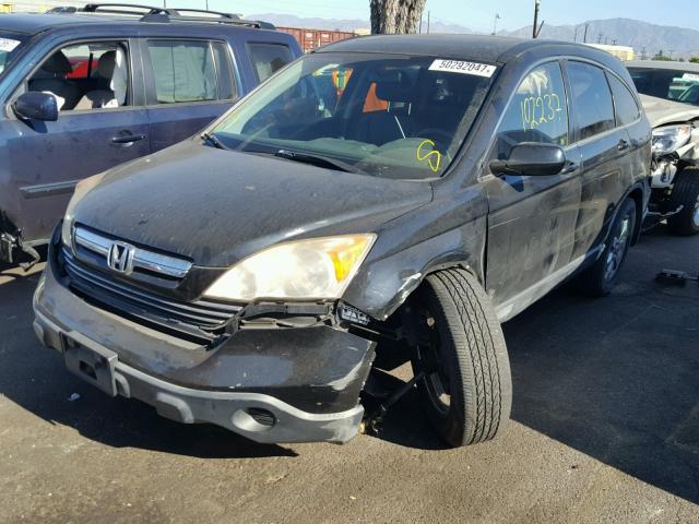 JHLRE38727C028471 - 2007 HONDA CR-V EXL BLACK photo 2