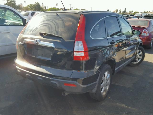 JHLRE38727C028471 - 2007 HONDA CR-V EXL BLACK photo 4