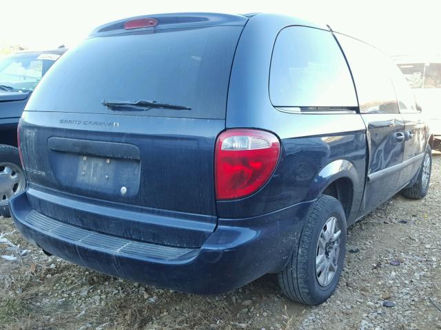 1D4GP24RX6B673991 - 2006 DODGE GRAND CARA BLUE photo 4