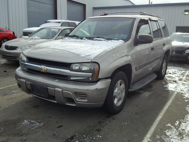 1GNDT13SX32377530 - 2003 CHEVROLET TRAILBLAZE TAN photo 2