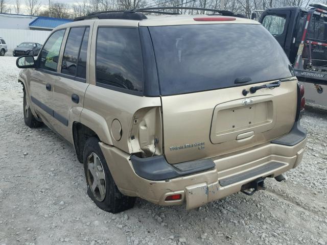 1GNDT13S652293949 - 2005 CHEVROLET TRAILBLAZE GOLD photo 3