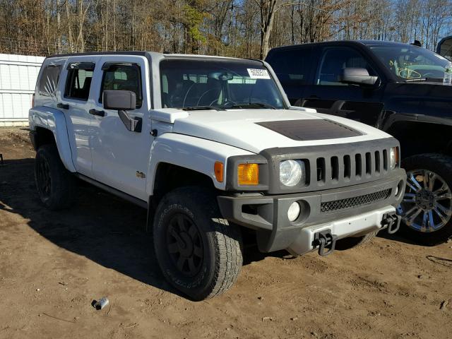 5GTEN13E188108315 - 2008 HUMMER H3 WHITE photo 1