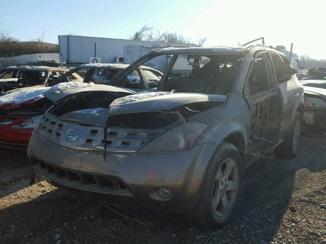 JN8AZ08W54W328301 - 2004 NISSAN MURANO SL BURN photo 2