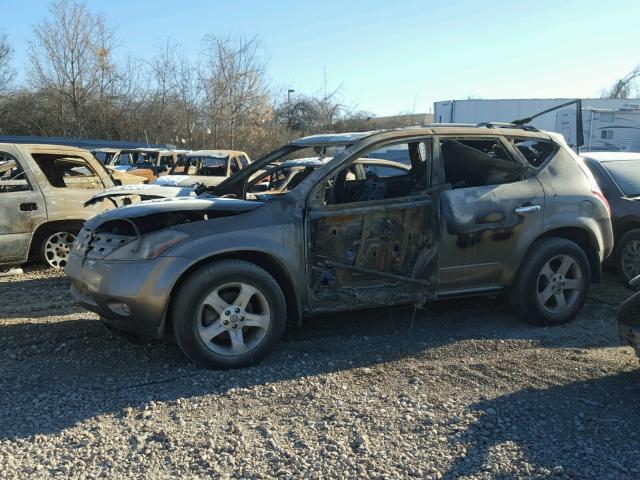 JN8AZ08W54W328301 - 2004 NISSAN MURANO SL BURN photo 9