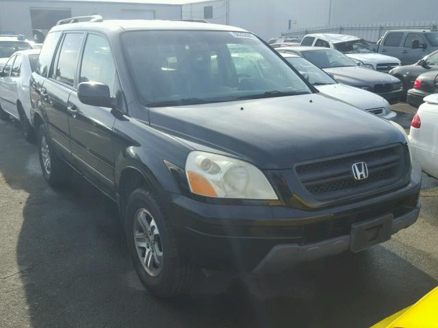 2HKYF18563H513218 - 2003 HONDA PILOT EXL BLACK photo 1