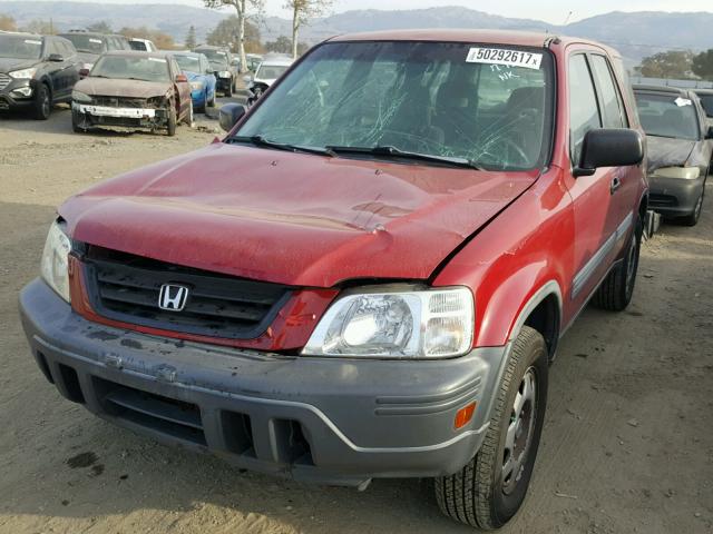 JHLRD1847VC053991 - 1997 HONDA CR-V LX RED photo 2