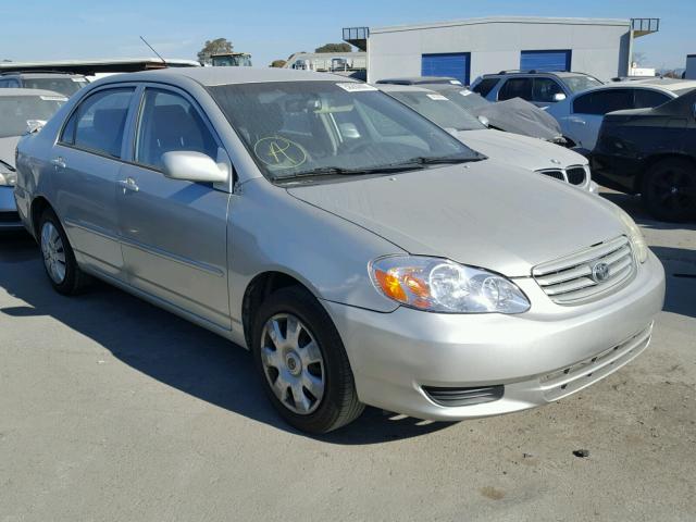 JTDBR32E132005189 - 2003 TOYOTA COROLLA CE SILVER photo 1