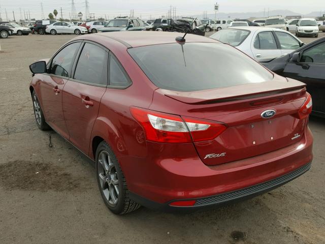 1FADP3F28EL210638 - 2014 FORD FOCUS SE RED photo 3