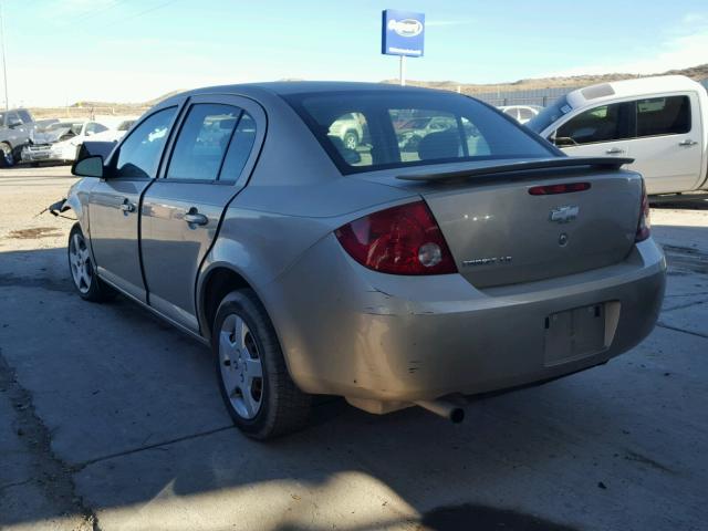 1G1AK55F777151856 - 2007 CHEVROLET COBALT LS GOLD photo 3