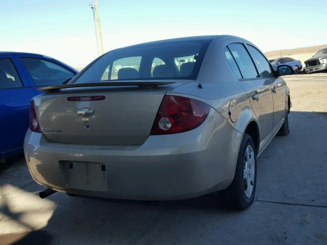 1G1AK55F777151856 - 2007 CHEVROLET COBALT LS GOLD photo 4