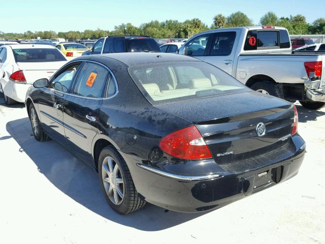 2G4WE537951188641 - 2005 BUICK LACROSSE C BLACK photo 3