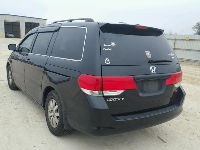 5FNRL387X8B019864 - 2008 HONDA ODYSSEY EX BLACK photo 3