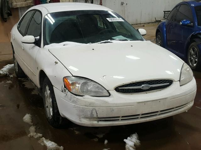 1FAFP5520YA141241 - 2000 FORD TAURUS SES WHITE photo 1