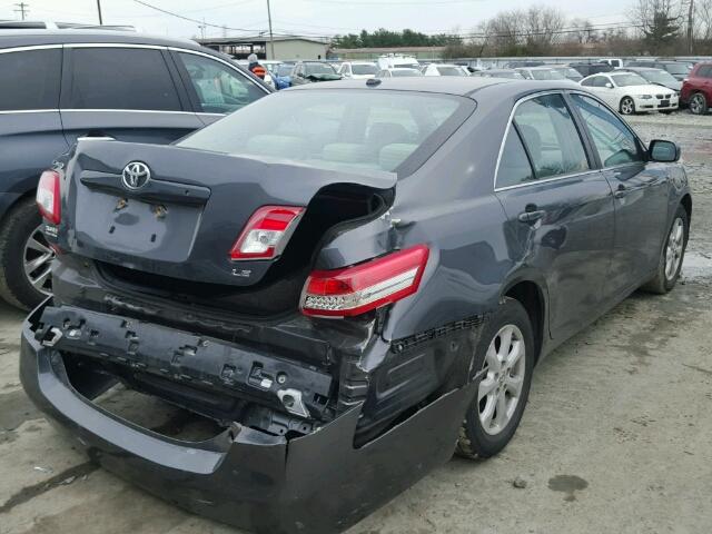 4T1BF3EK8BU732032 - 2011 TOYOTA CAMRY BASE GRAY photo 4