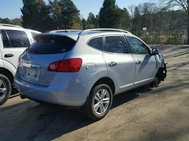 JN8AS5MT0CW260372 - 2012 NISSAN ROGUE S SILVER photo 4