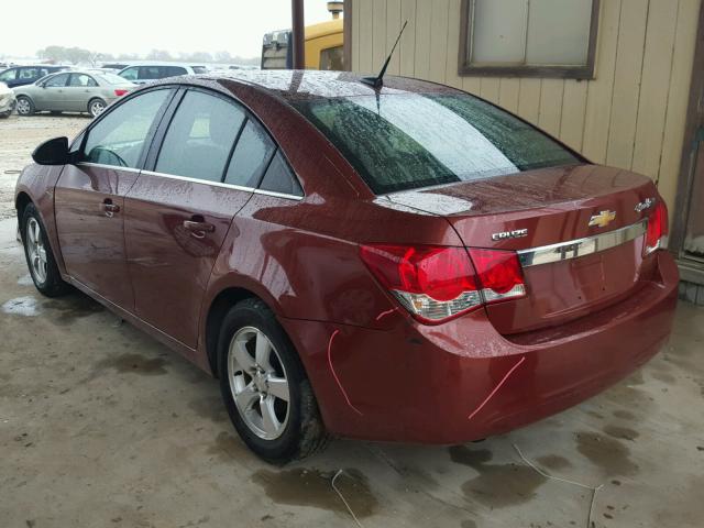 1G1PF5SC5C7263753 - 2012 CHEVROLET CRUZE LT ORANGE photo 3