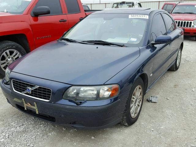 YV1RS61T842398589 - 2004 VOLVO S60 BLUE photo 2