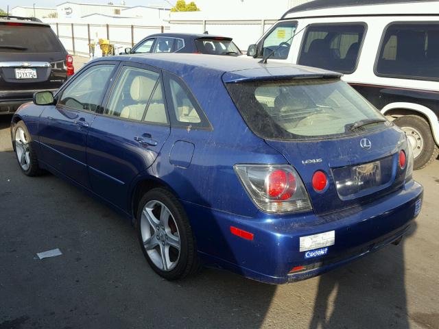 JTHED192620044980 - 2002 LEXUS IS 300 SPO BLUE photo 3